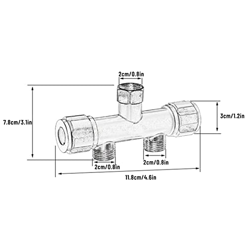 Vanne triangulaire acier inoxydable inverseur vanne angle deux sorties lave-linge