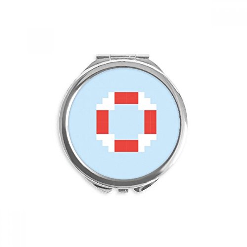 Miroir de poche rond pixel bouée été pour en finir avec les miroirs cassants