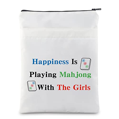 Bolsa divertida para Mahjong con bolsillo para jugadores