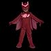 Disguise Owlette Costume, Official PJ Masks Glow Costume Jumpsuit and Mask, Toddler Size Medium (3T-4T)