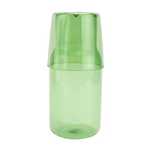 Set de vaso colorido y tetera para agua