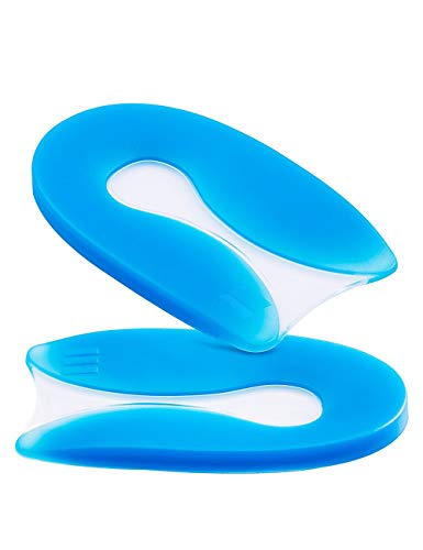 All Gel Heel PadsCushion Plantar Fasciitis Inserts for Heel Pain Relief, Heal Dry Cracked Heels, Achilles Tendinitis for Men & Women