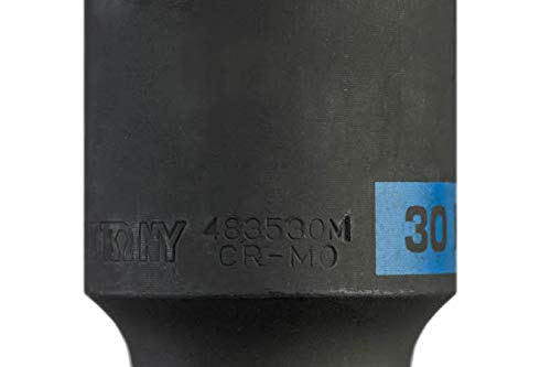 KING TONY 483530M Socket De Impacto Long Pared Fina 1/2" 30mm for DIYers & Professionals - Image 4