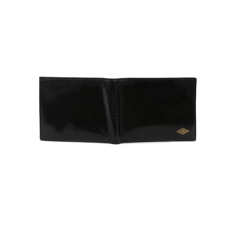 Fossil Regalo per Uomo Ryan, Custodia per Passaporto in Pelle Nero 12,4 cm L x 0,5 cm L x 8,9 cm H ML3829001