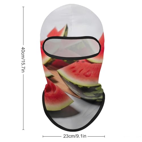 Máscara facial de pasamontaña con diseño de rodajas de sandía para hombres y mujeres, protección solar, transpirable, cubre todo el head para senderismo, ciclismo, correr, conducir miniatura 2