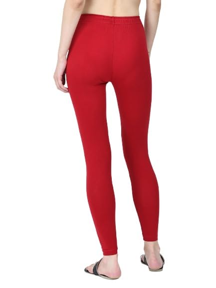 Image of Robinbosky Premium Stretchable Cotton Ankle Legging for Women | Suitable for Formal wear & Casual wear | High-End Elastic Makes The Leggings Squat Proof and Durable for Travel, Yoga, & Workout.