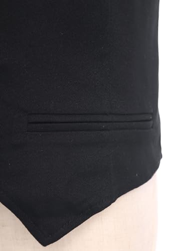 DINORMIN Kids Boys V Neck Formal Suit Vest Buttons Single Breasted Waistcoat For Wedding Party4