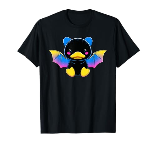 Cute Anime Bat Duck Kawaii Pansexual Pan Pride Colors T�V���c
