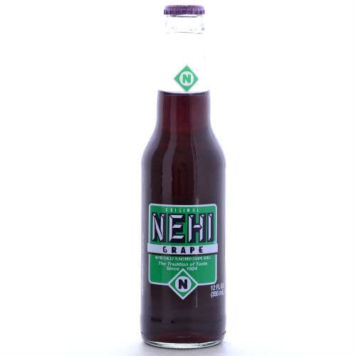 NEHI Grape Soda - 12 oz. (12 Glass Bottles) 24 Pack