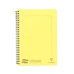 Clairefontaine 3096Z Notemakers Europa Spiral Notebook Lemon Yellow - A5 14,8x21 cm - 120 Lined Detachable Pages - 90 g White Paper - Glossy Card Cover