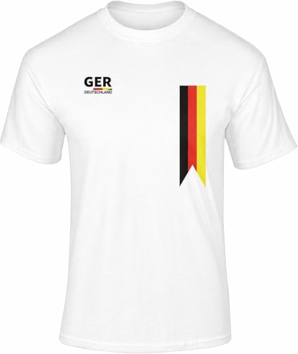 Maillot Allemagne Coupe du Monde 2026 - T-Shirt Homme & Femme - Football Germany - Article de Supporter Championnat du Monde, Blanc, M
