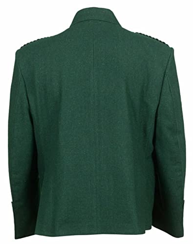 Argyle Jacket With Waistcoat, Green Color by Kicky, Argyle jacket for kilt men, 100% Wool2