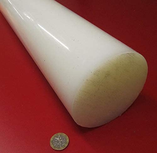 White HDPE (High Density Polyethylene) Round Bar 4.00