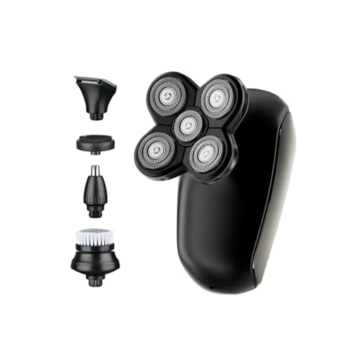 Image of WMARK NG-7983 Men's Head Shaver for Bald Men 5 in 1 LED Electric Cordless Razors Shaving USB Rechargeable Wet Dry Grooming Kit Nose Hair Trimmer IPX7-Waterproof runtime 70 mins, Model 31