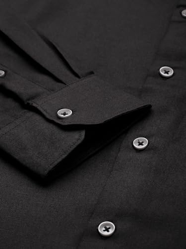 Image of The Indian Garage Co Men Slim Fit Solid Full Sleeves Cutaway Collar Formal Shirt