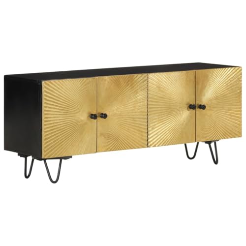 ZQQLVOO Mueble TV Salon Armario Salon Mesa Television Mesa TV Salon Mueble de TV Madera Maciza de Mango 110x30x45 cm