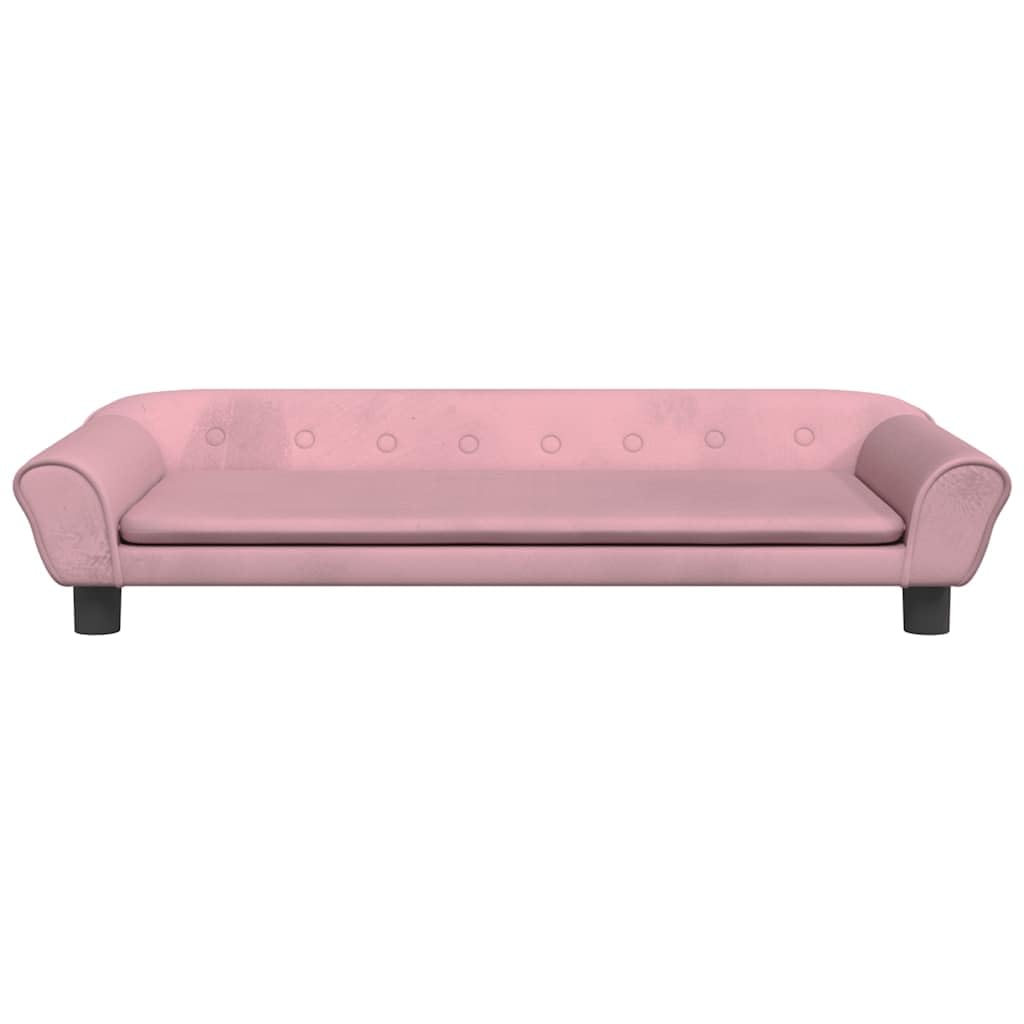 Cuccia per cani in velluto rosa, 100 x 50 x 21 cm, con materasso morbido, antiscivolo, lavabile e delicato sulle articolazioni, per cuccioli, anziani, artrosi, calmante e resistente ai graffi