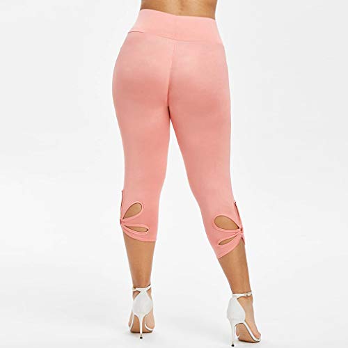 Capris Leggins For Women Plus Size High Waisted Lace Cropped Leggings Stretch Butt Lift Tights Yoga Pants #TOP2