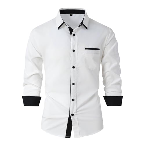 Générique Chemises Et Chemisiers pour Hommes Chemise Homme Vert D'e Chemisier D'été en Mousseline De Soie pour Homme Chemise Blanche Manche Courte...