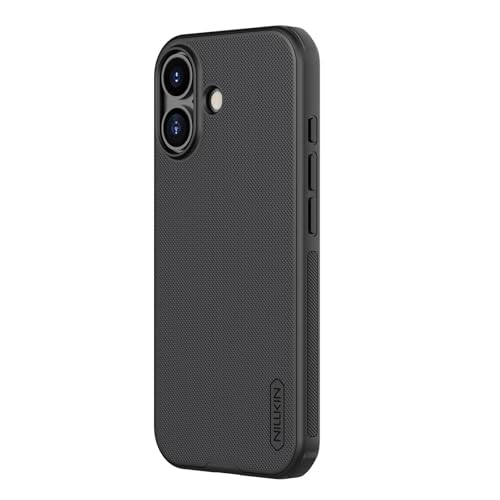 Image of Nillkin Case for Apple iPhone 17 (6.3 inch Inch) Super Frosted Shield Pro (PC + TPU) Shock Absorb Cover Raised Bezel Camera Protect Without Logo Cut Black