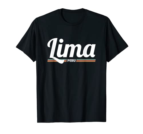 Retro Lima Perú Regalo Vintage Viajes Vacaciones Perú Camiseta