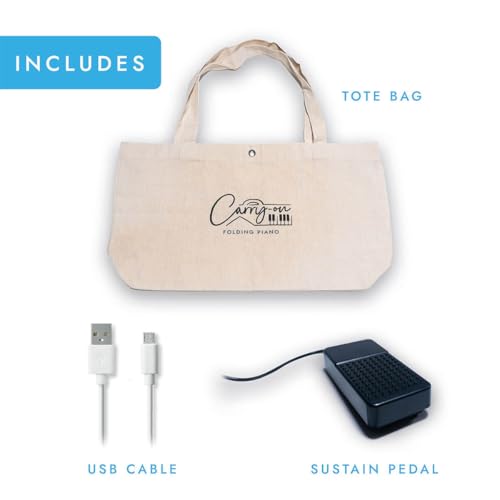 Image of Carry-on Folding Piano 88 Touch - White.