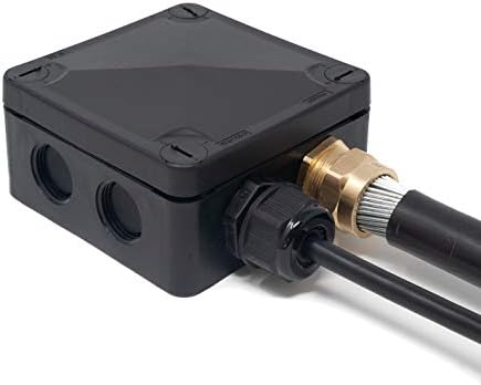 IP66 External/Outdoor Waterproof Junction Box (86x86x50mm +Connectors)