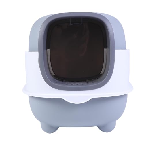 Caja de arena cubierta con control de olor para gatos extra grande miniatura 4