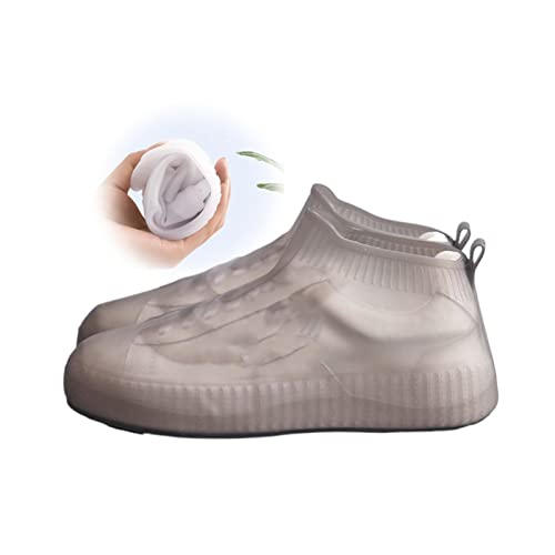 Cubrecalzado impermeable plegable para lluvia/nieve, tamaño grande (10 pulgadas), reutilizable y portátil para proteger tus zapatos miniatura 1