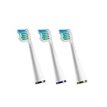 Waterpik Compact Brush Heads, Replacement Slim Toothbrush Heads for Sensonic and Complete Care, Pack of 3 (SRSB-3E), Small/Petite