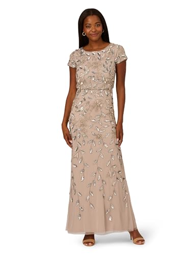 Image of Adrianna Papell Embellished Mikado Gown