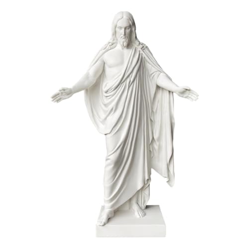 LDS Bookstore Christus Statue - Large Size (14) - Polystone Replica of Jesus Christ Statue - Elegant Christian Decor for Home Church or Office
