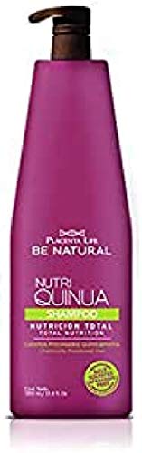 Be Natural - Champú Nutri Quinua | Hidratación y Reparación Extrema | Para Cabello Dañado y Procesado Químicamente | Sin Sal, Sulfatos ni Parabenos, Translúcido, 1 l