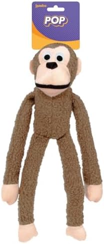 JAMBO PET Brinquedo Pelucia Para Cães Macaco New Pop Com Apito In...