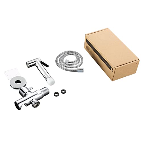 Kit de rociador de bidé de mano con accesorio para ducha de inodoro en latón 5