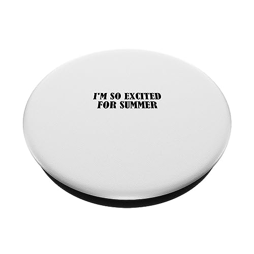 I'm so excited for summer PopSockets Swappable PopGrip, Black - Image 2