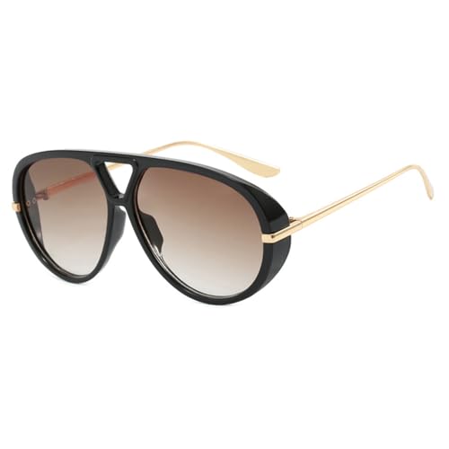 HYLLE Oversized Aviator Sunglasses Women Retro Big Trendy Shield Sun Glasses Large Fashion Vintage Shades