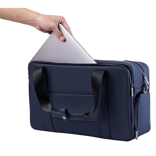 The FTL Lite Mens Gym to Office Bag - 17L Briefcase Gym Bag Hybrid with Shoe Compartment & 16" Laptop Sleeve - Executive Daily Carry & Overnight Duffel for Athletic Business Pros - Essex Blue3