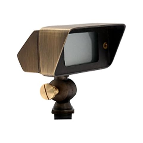 illuminous Combo Bulb + Brass G4 12V Flood Landscape Fixture Cover