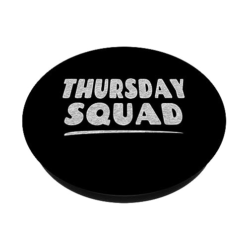 Thursday Squad - Fun Matching Group for Thursday PopSockets Swappable PopGrip, Black - Image 2