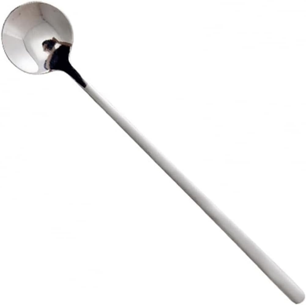 Dessert Spoon,Spoon Stainless Steel Coffee Spoon Stirring Spoon Dessert Spoon Soup Spoon Large Small Spoon Serving spoon -Silver||L