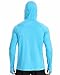 EoBeKee Men's UPF 50+ Fishing Rash Guard Shirts, Lightweight Long Sleeve UV Sun Protection SPF Hoodie for Swim Hiking Running Sky Blue