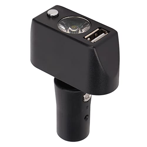 Luz eléctrica para silla de ruedas, cabezal XLR de 3 pines, carga USB, controlador de iluminación LED para silla de ruedas con diseño de ángulo ajustable para dispositivos de movilidad