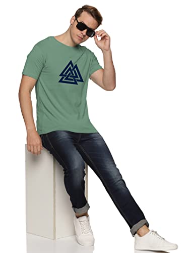 Image of ADRO Men's 100% Cotton Regular Fit T-Shirt