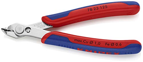 KNIPEX Tools - Electronics Super-Knips, INOX Steel, Multi-Component (7823125), Multicolor