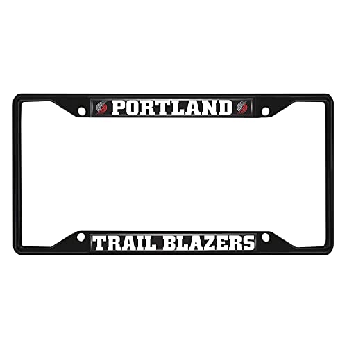Fan Mats 31339: Portland Trail Blazers Telaio Targa Metallo Finitura Nera