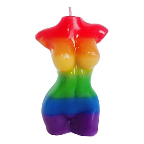 Weimob Emulational Woman Wax Candle Colourful Female Body Shaped Candle Romantic Atmosphere Maker Birthday Candle Bachelorette Party Cover