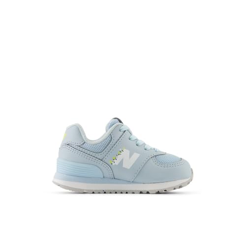 Image of New Balance Kid's 574 V1 New-B Lace-Up Sneaker, Bright Sky /Star Burst, 2 Infant