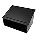 GUIAFUHYE Tabletop Podium Wood,Portable Tabletop Lectern with Storage Room&Baffle Plate,Slant Reading Surface,for Churches, Restaurants,Classrooms (Black,23.75 * 13.5 * 18.75 in)