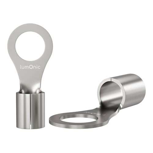 Lumonic - Lumonic 25x cosses à sertir nues 1,5-2,5mm² I cosses à sertir M4 non isolées I cosses M4, cosse tubulaire 1,5mm2 2,5mm2 œillets annulaires, connecteur à sertir